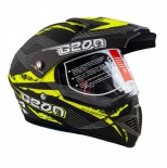 Шлем кроссовый BEON B-600, MATT-BLACK YELLOW